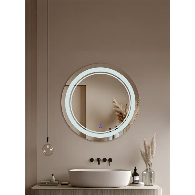 Oglindă de baie încălzită "REFLEXIA" Decor3 cu iluminare LED 70cm